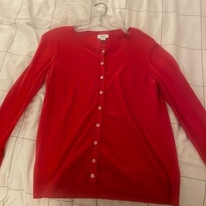 Old Navy Red Button-Up Cardigan Size M